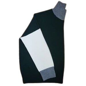 NWT FRENCH CONNECTION Color block mock neck drop shoulders sweater